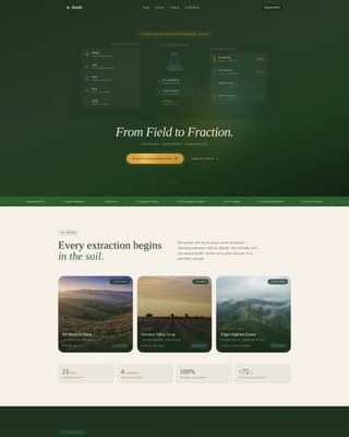 Cannabis Cultivation & Production Specialist Professional Website Template