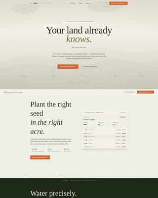 Yield - Precision Agriculture Landing Page Template