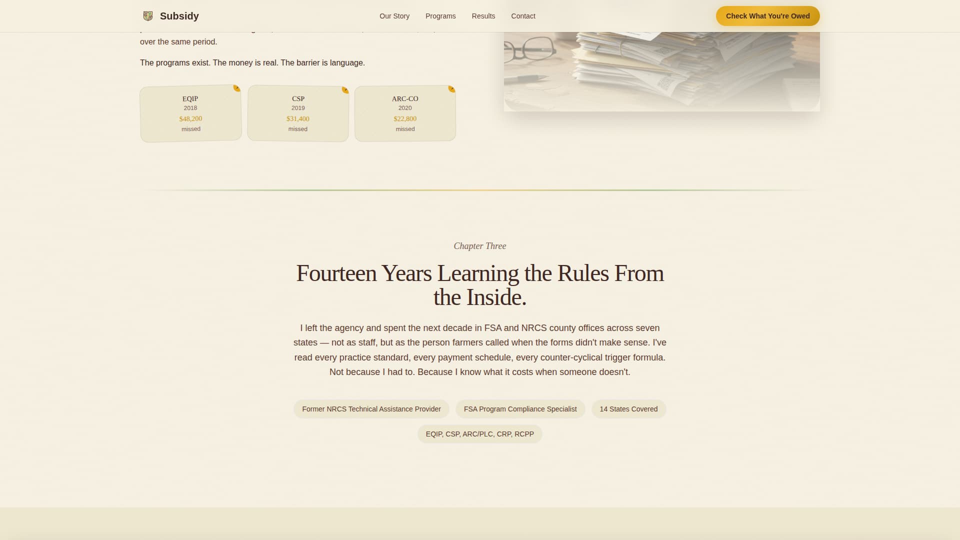 Subsidy - Trusted Farmsubsidy Landing Page Template