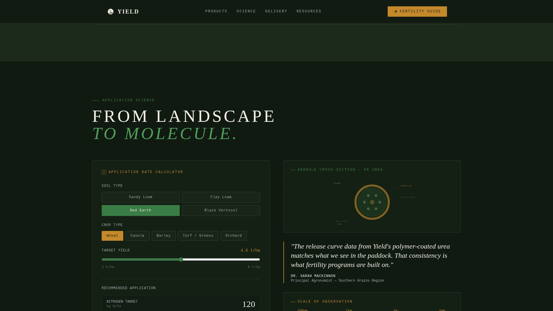 Agricultural Equipment & Supply Cost Calculator Website Template
