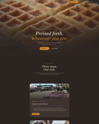 Street Food & Market Stall Booking Website Template