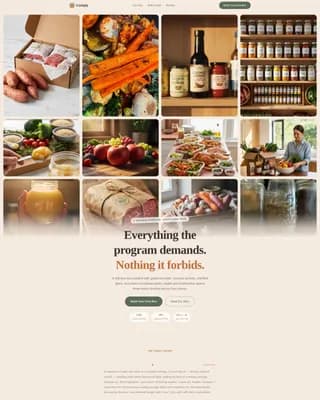 Comply — Whole30 Grocery Delivery Landing Page Template