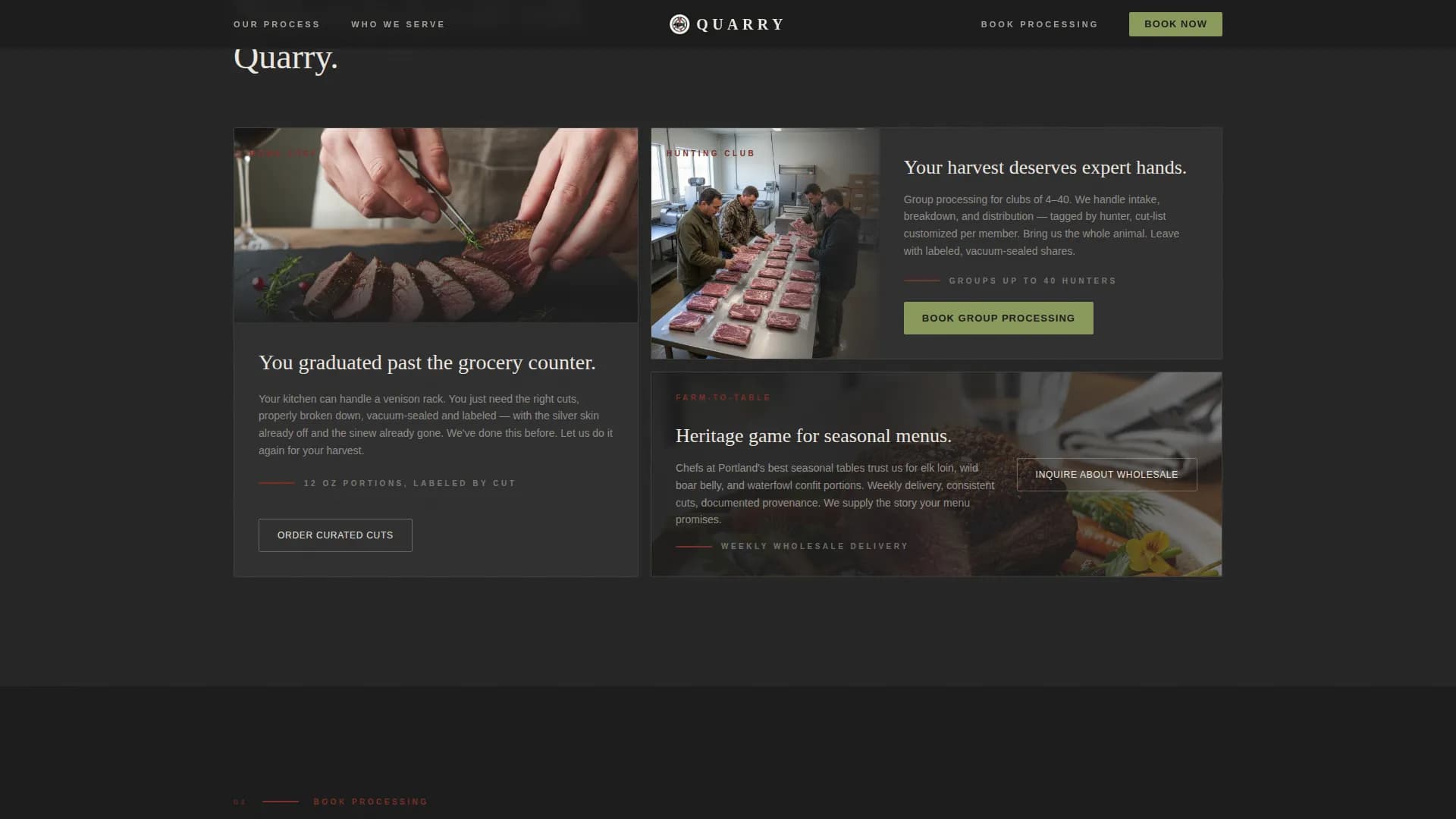 Advanced Meat & Seafood Appointment Booking Website Template