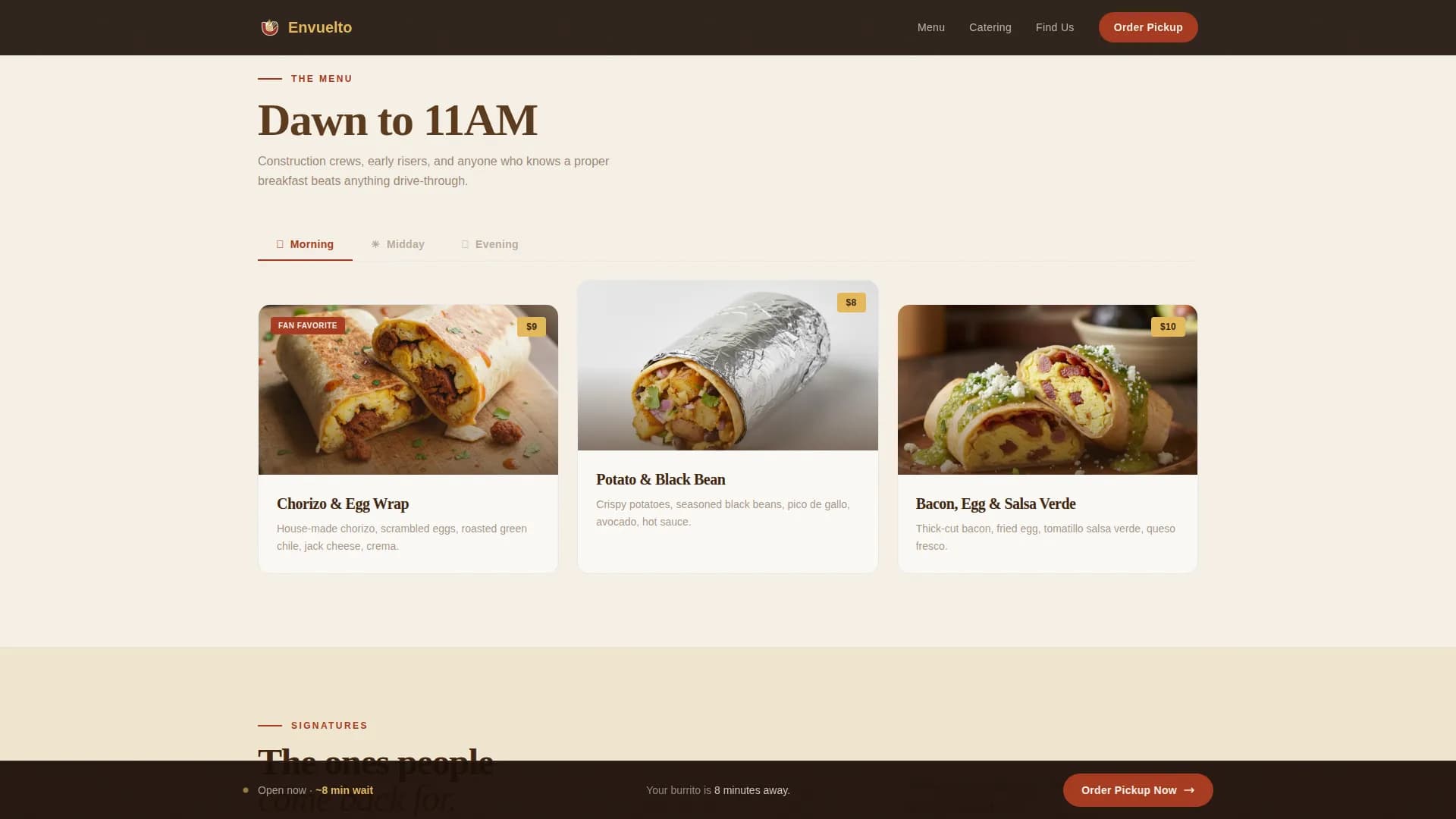 Regional & Specialty Restaurant Professional Website Template
