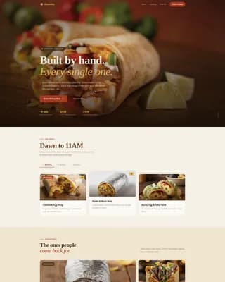 Regional & Specialty Restaurant Professional Website Template