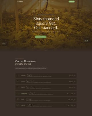 Cannabis Cultivation & Production Professional Website Template