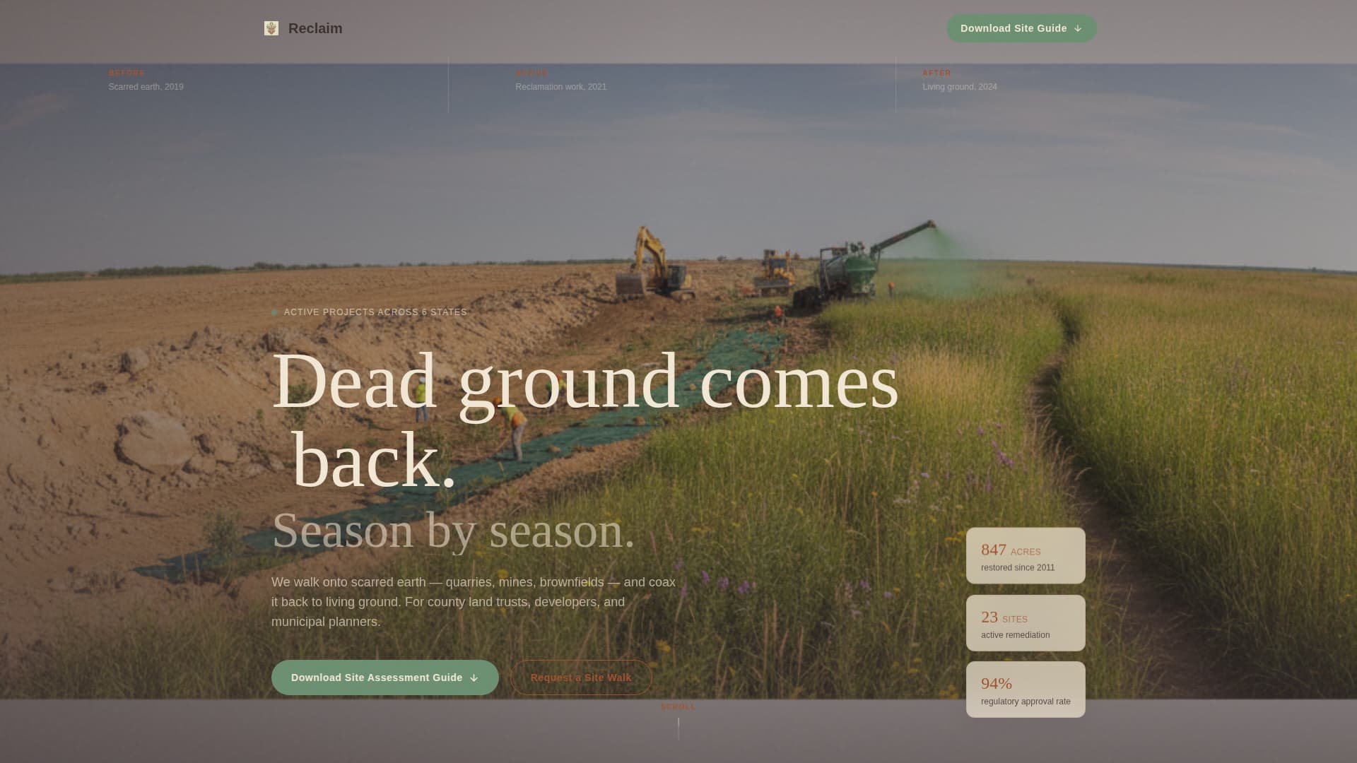Soil & Water Conservation Professional Website Template