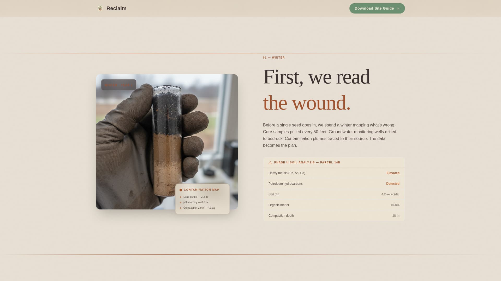 Soil & Water Conservation Professional Website Template