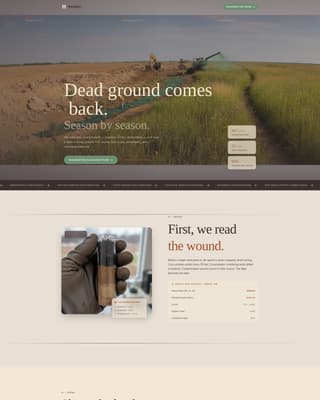 Soil & Water Conservation Professional Website Template