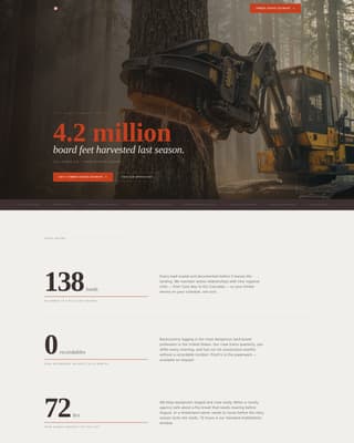 Forestry & Timber Reviews & Social Proof Website Template