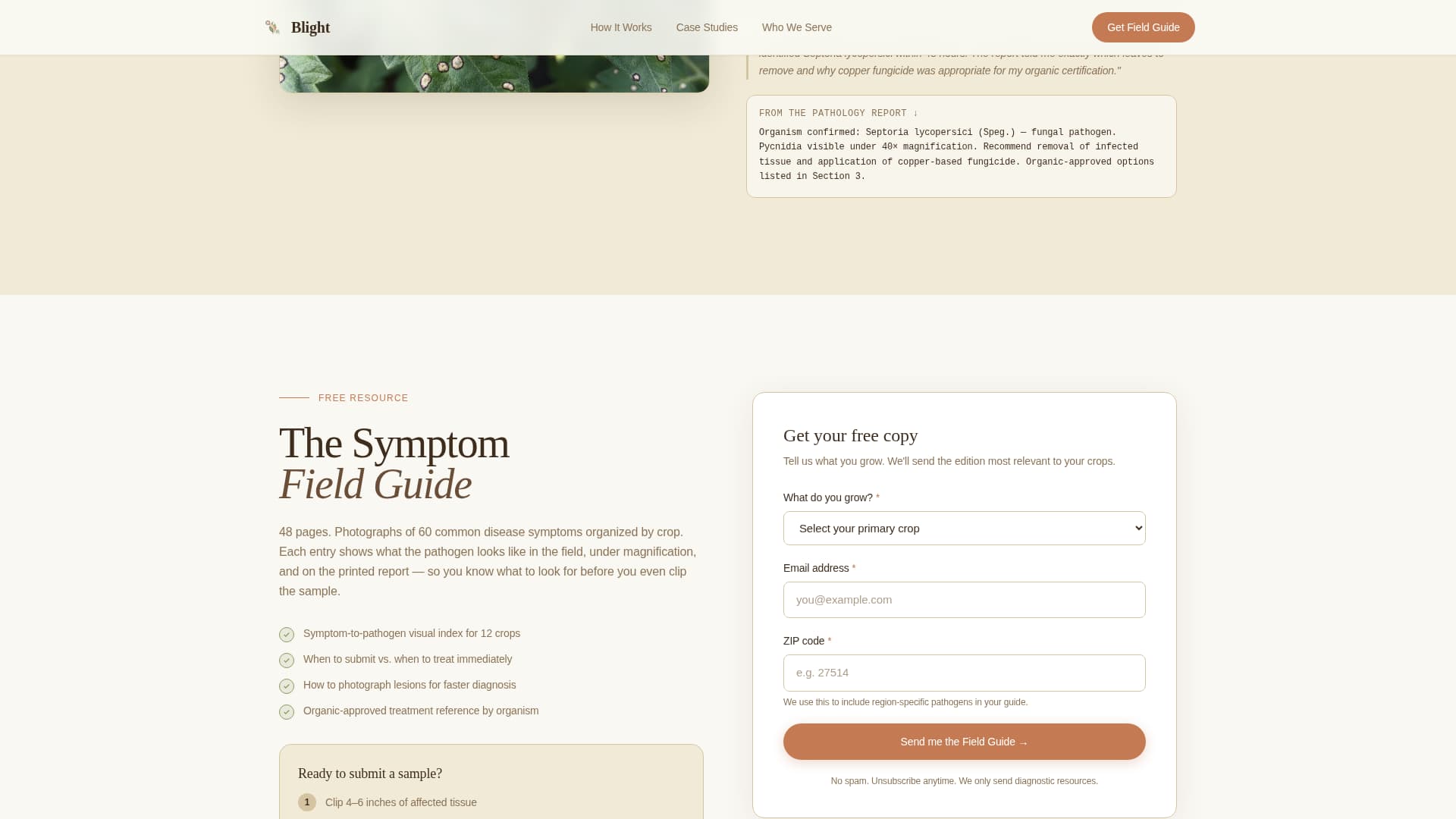 Pest & Crop Protection Portfolio Website Template