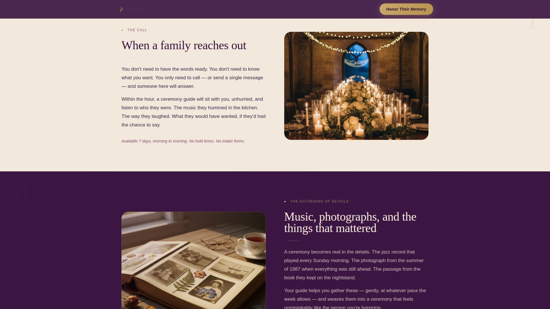 Funeral Home & Professional Website Template