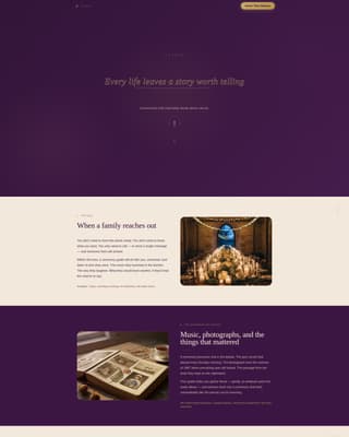 Funeral Home & Professional Website Template