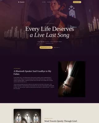 Local Funeral Services Professional Website Template