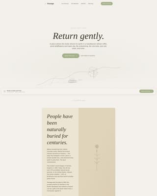 Funeral Home & Specialist Professional Website Template