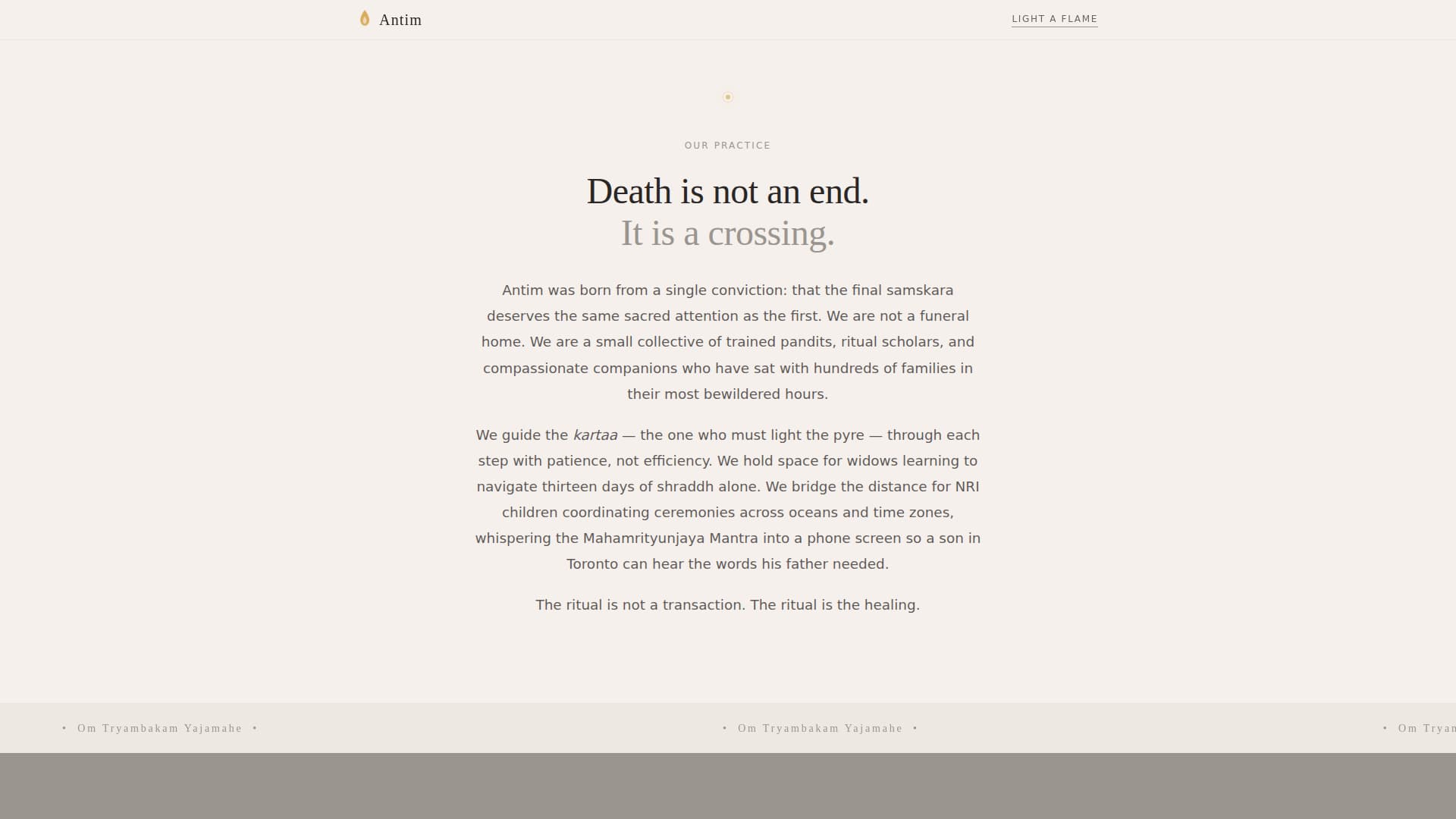 Funeral Home & Reviews Website Template