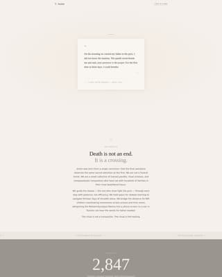 Funeral Home & Reviews Website Template