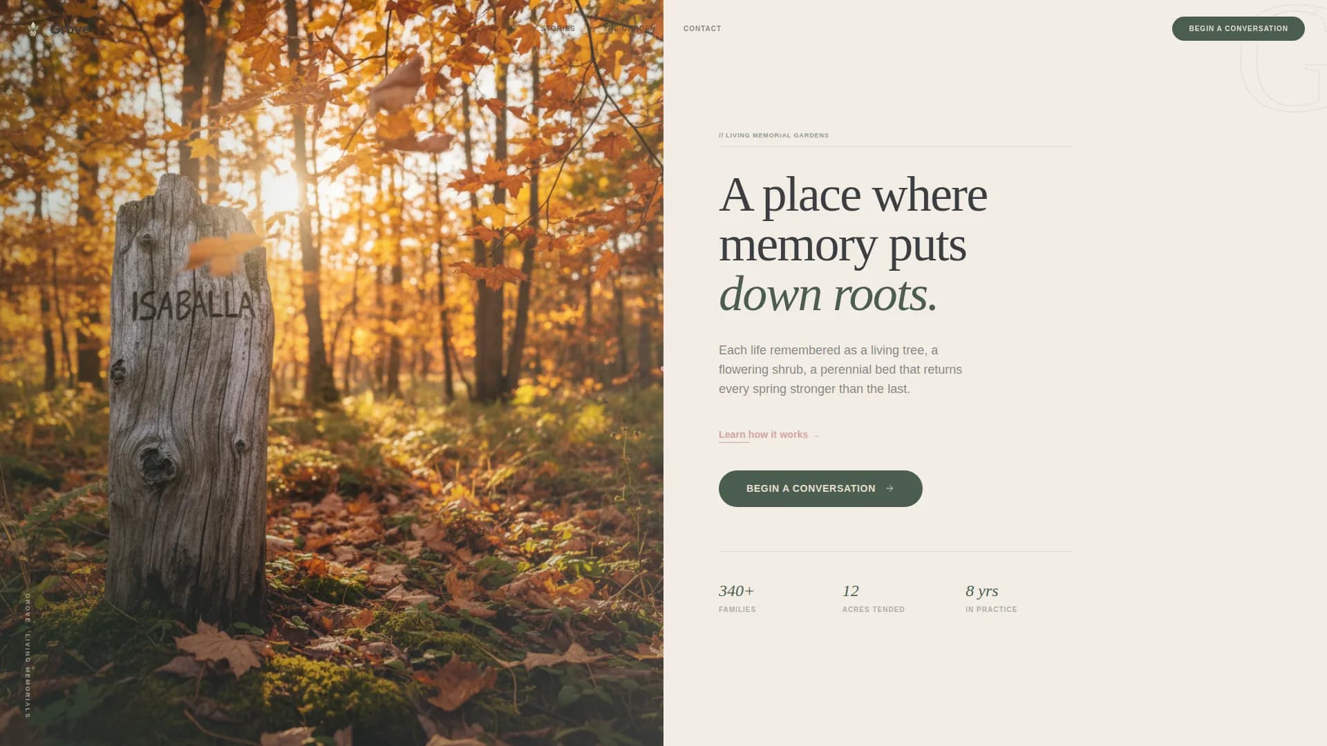 Funeral Services Reviews & Social Proof Website Template