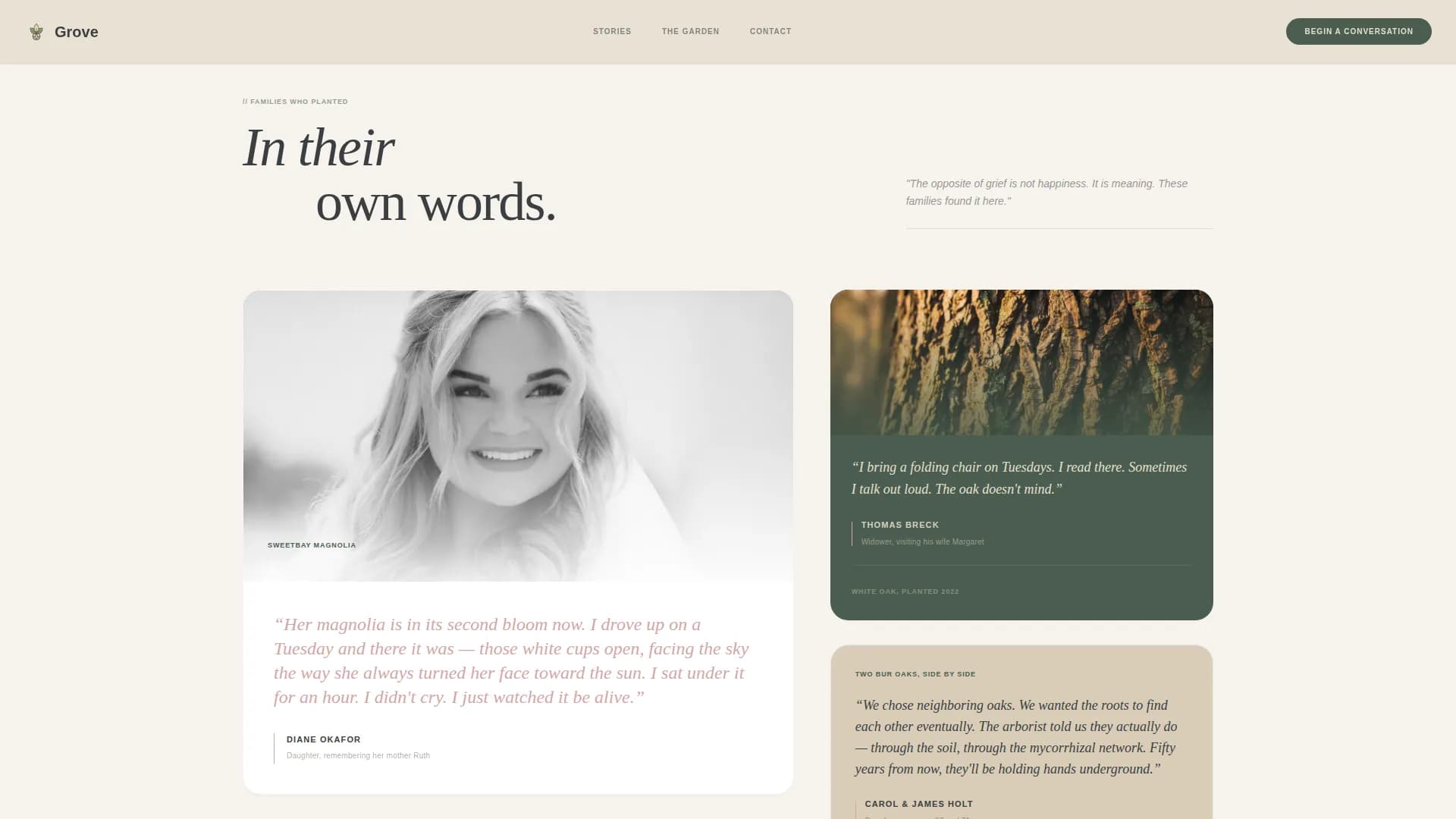 Funeral Services Reviews & Social Proof Website Template