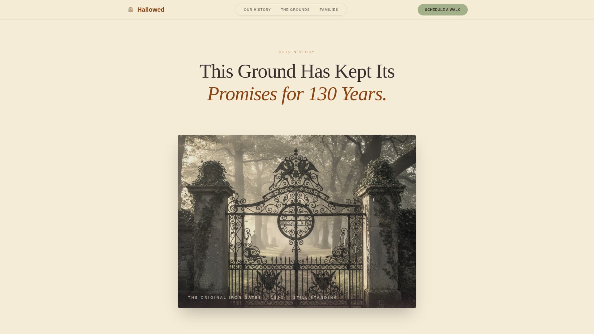 Cemetery & Burial Booking Website Template