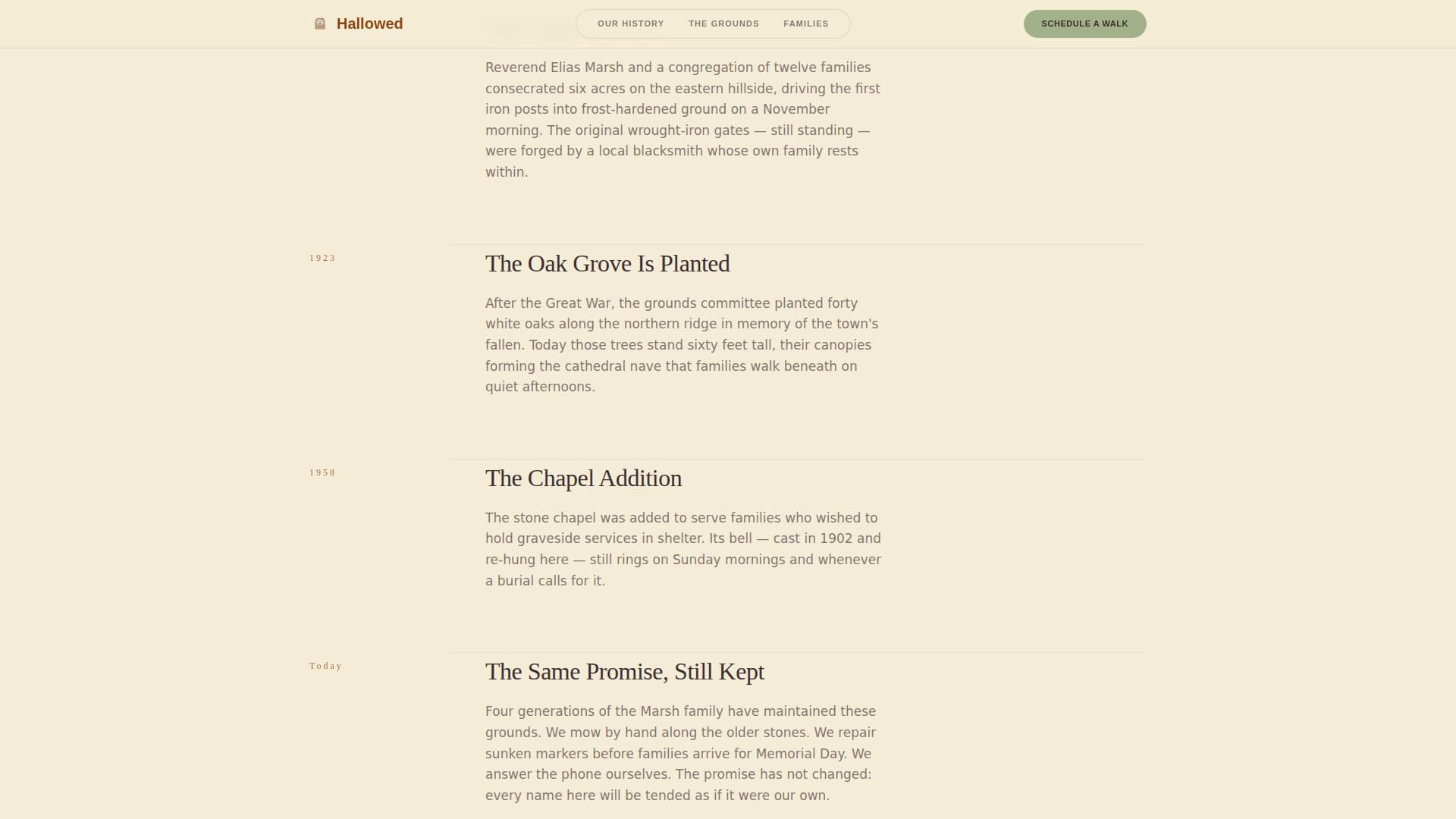 Cemetery & Burial Booking Website Template