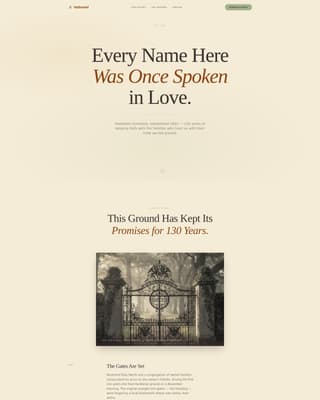 Cemetery & Burial Booking Website Template