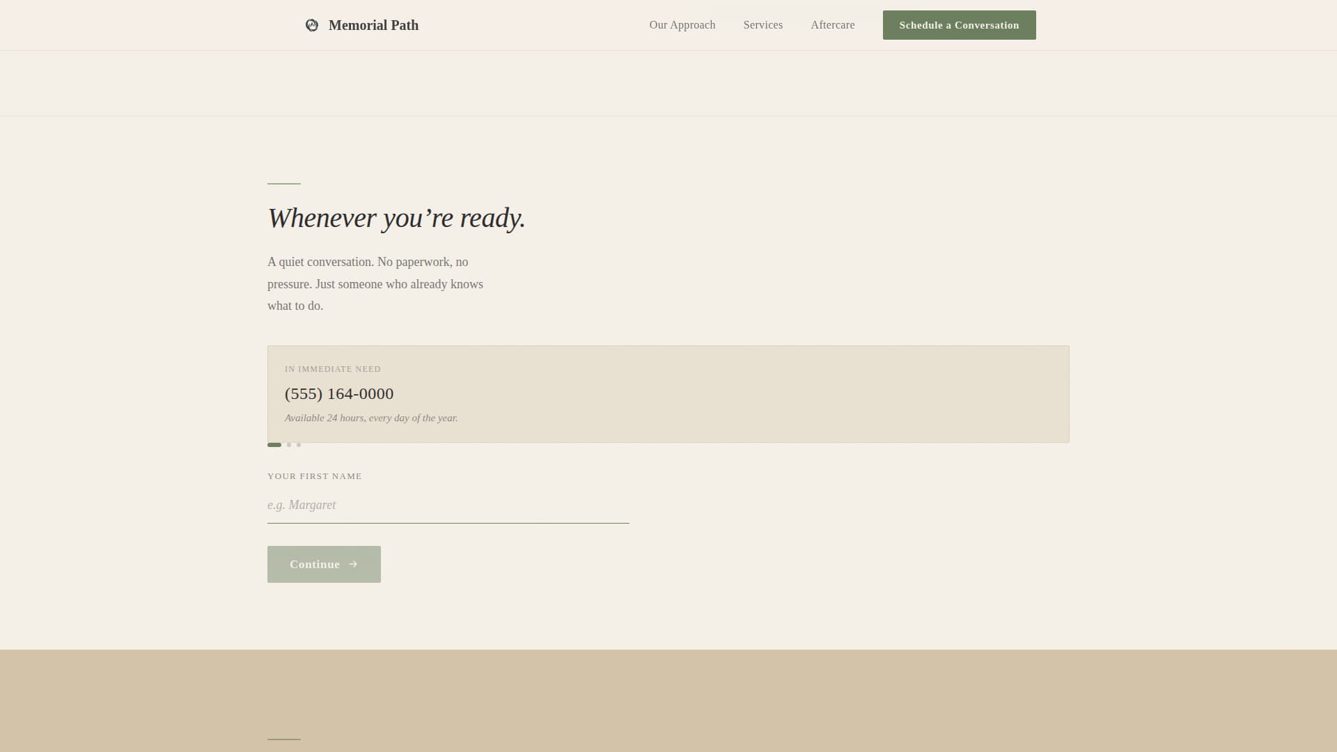 Funeral Home & Booking Website Template