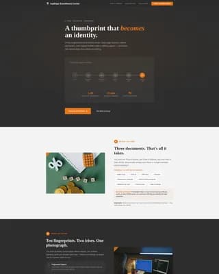 Enroll — Verified Identity Services Landing Page Template