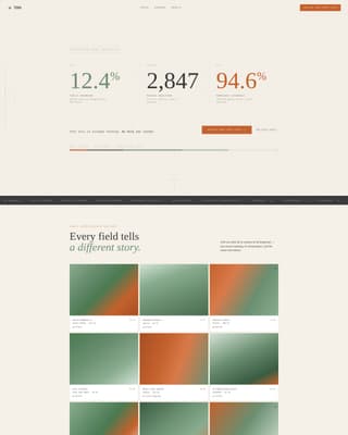 Tilth - Precision Soil Analytics Landing Page Template