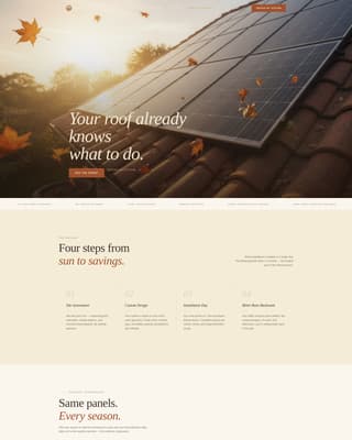 Specialist Renewable Energy Company Portfolio & Case Study Website Template