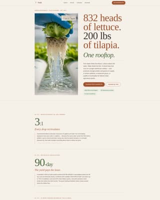 Urban Agriculture Specialist Professional Website Template
