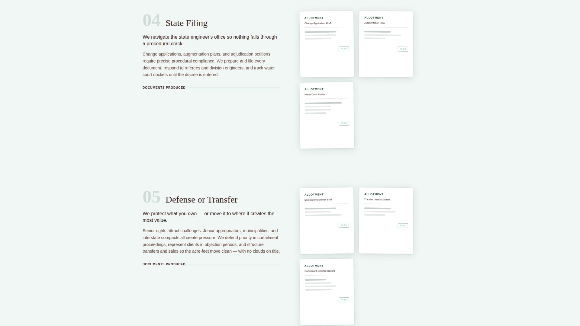 Allotment - Trusted Waterrights Landing Page Template