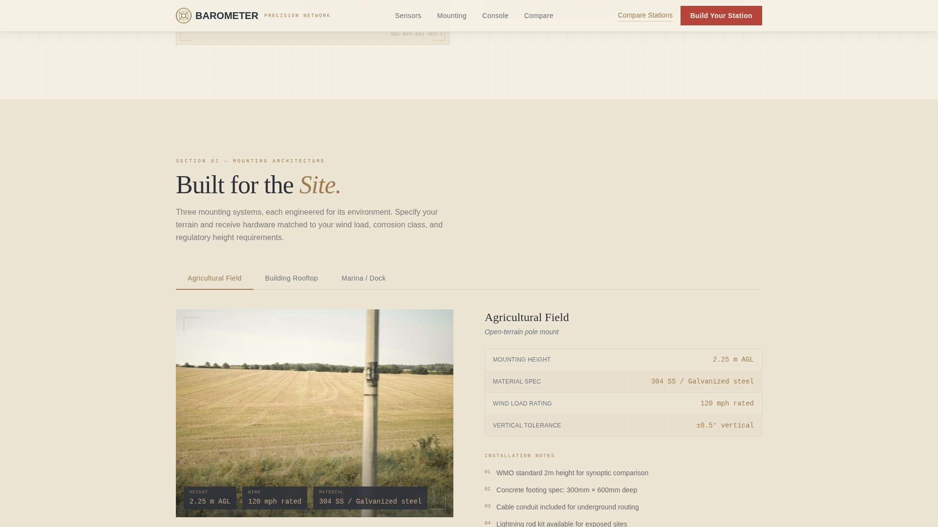 Climate & Environmental Monitoring Specialist Professional Website Template