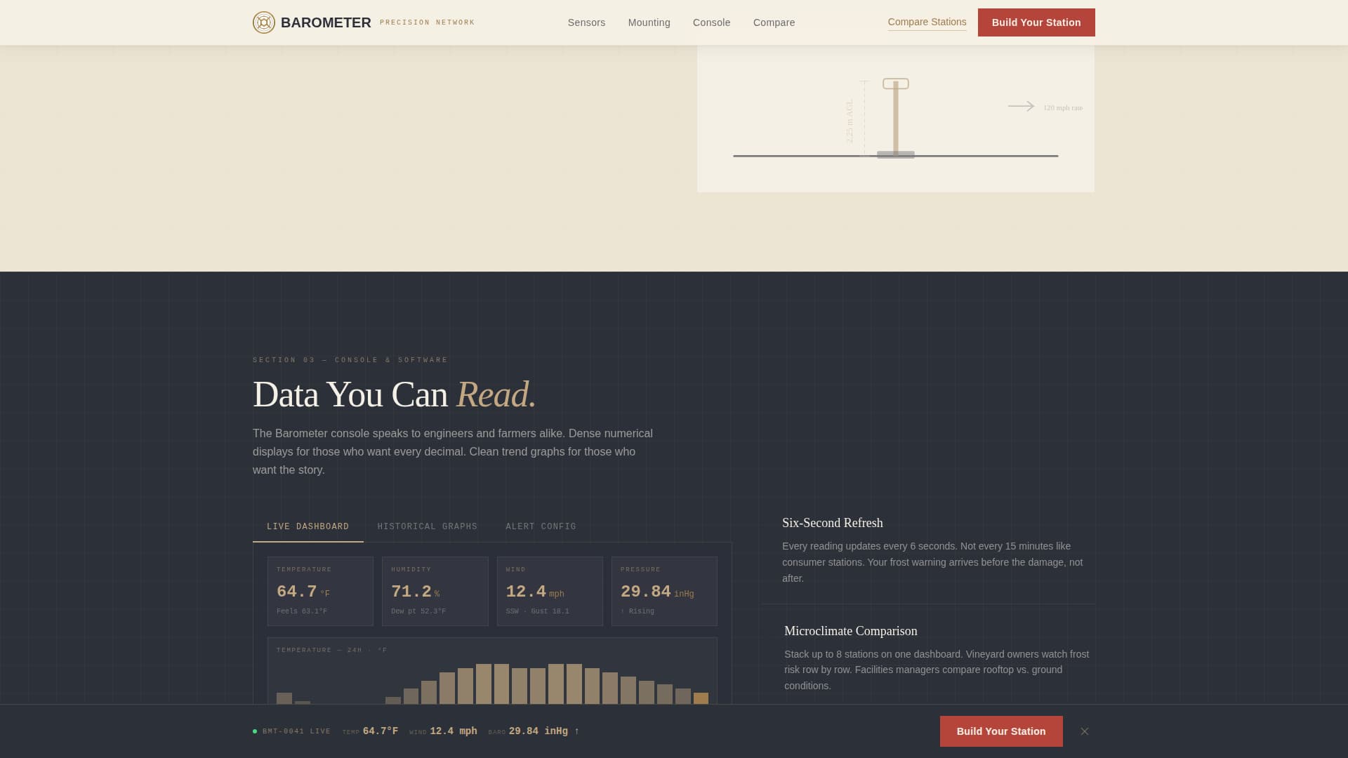 Climate & Environmental Monitoring Specialist Professional Website Template