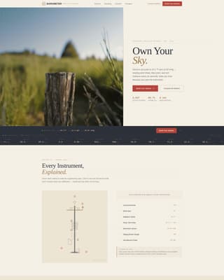 Climate & Environmental Monitoring Specialist Professional Website Template