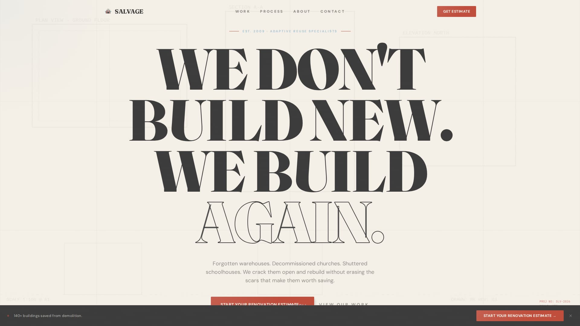 Sustainable & Green Architecture Cost Calculator Website Template
