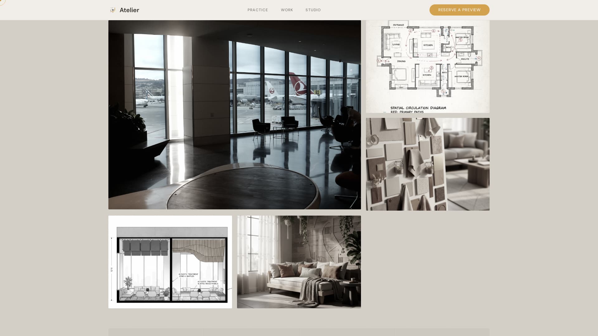 Hospitality & Restaurant Design Pre-Launch Website Template
