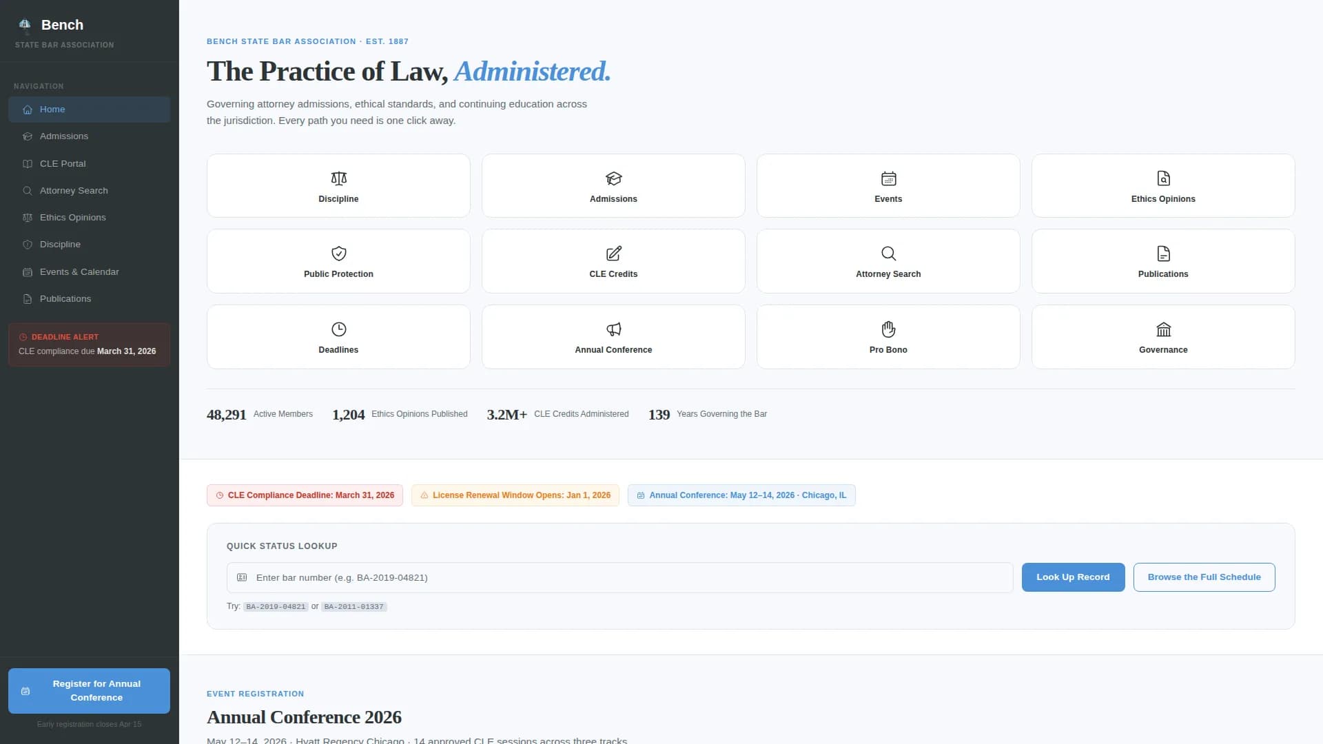 Specialist Regulatory & Licensing Professional Website Template