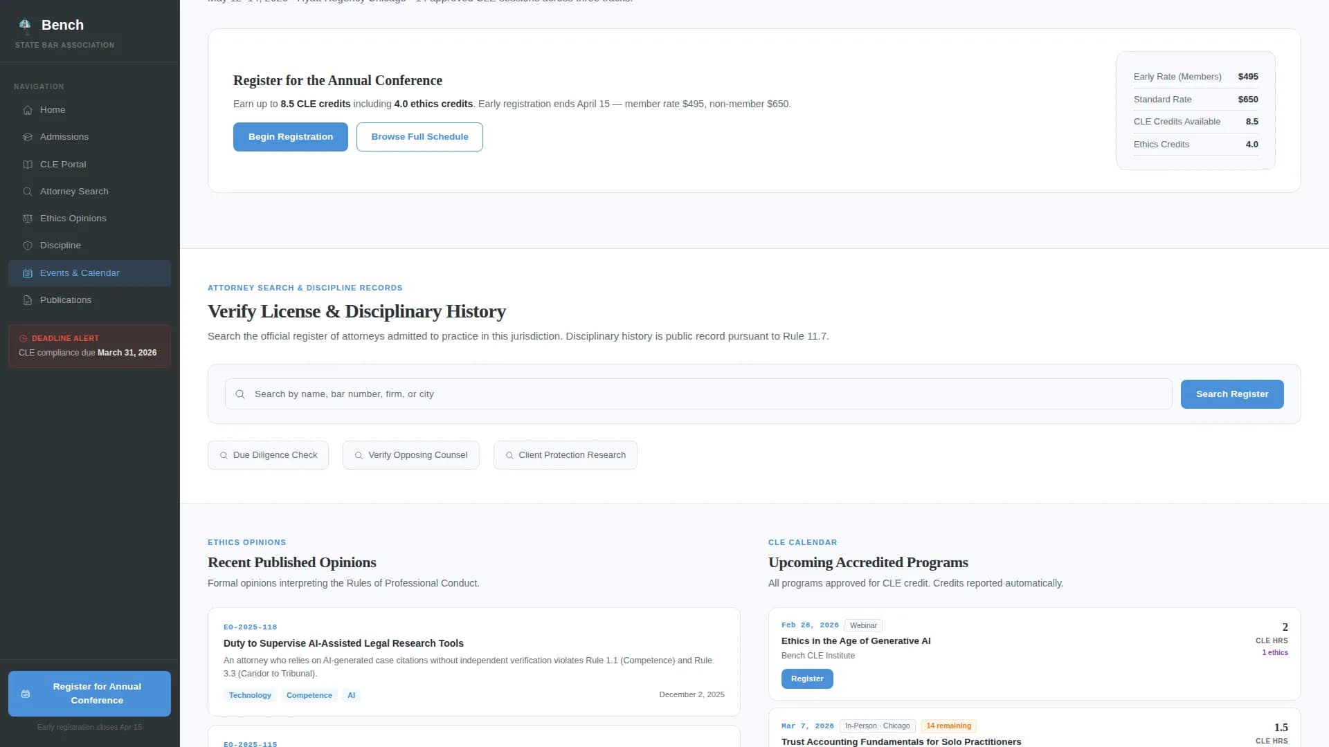 Specialist Regulatory & Licensing Professional Website Template