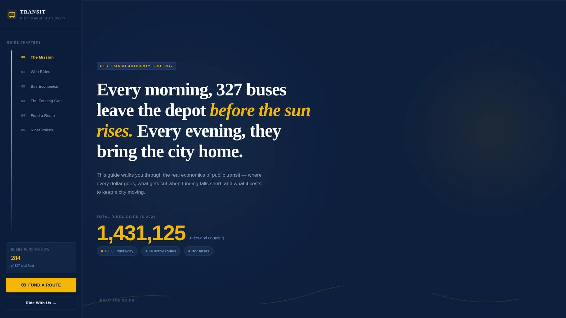 Advanced Public Transportation Professional Website Template