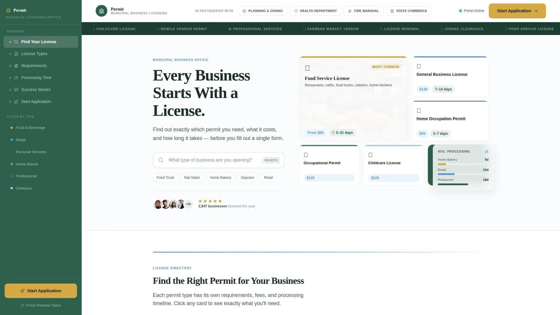 Advanced Regulatory & Licensing Professional Website Template