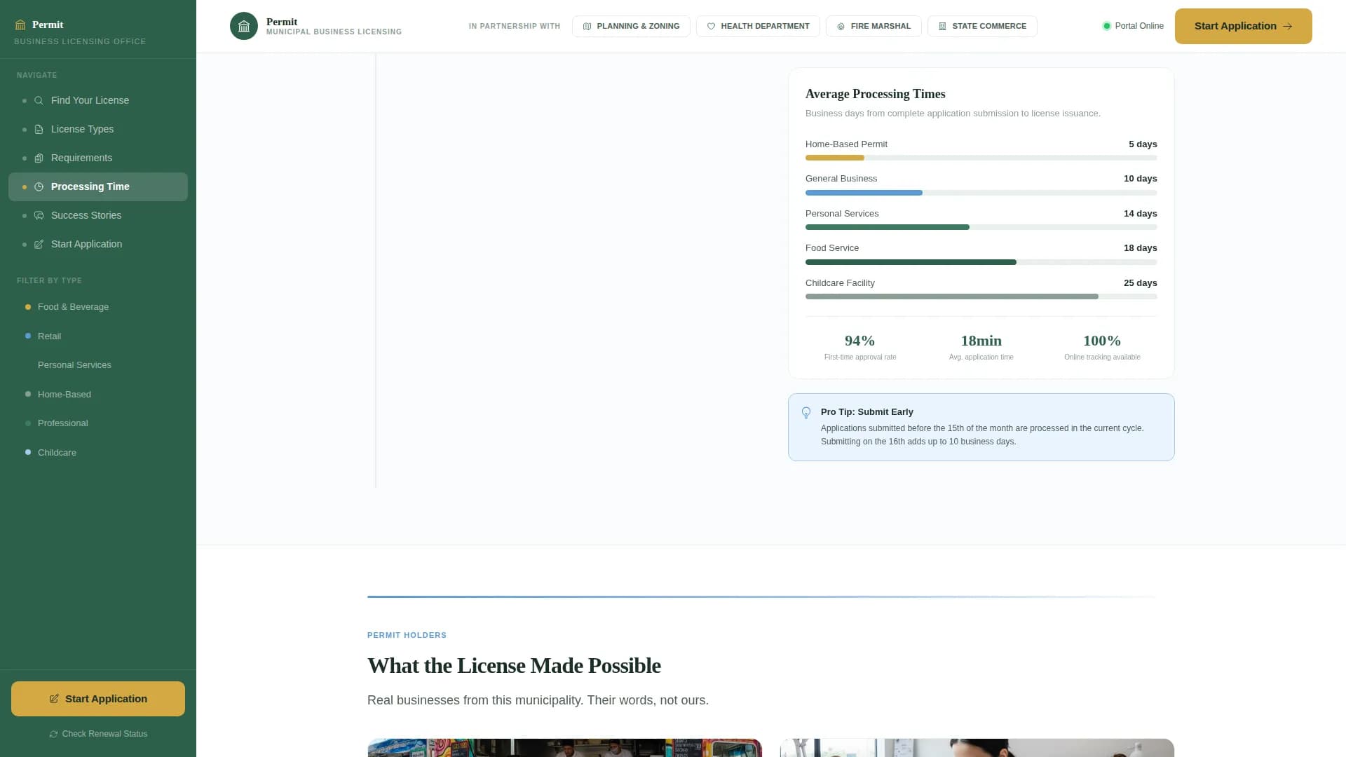 Advanced Regulatory & Licensing Professional Website Template