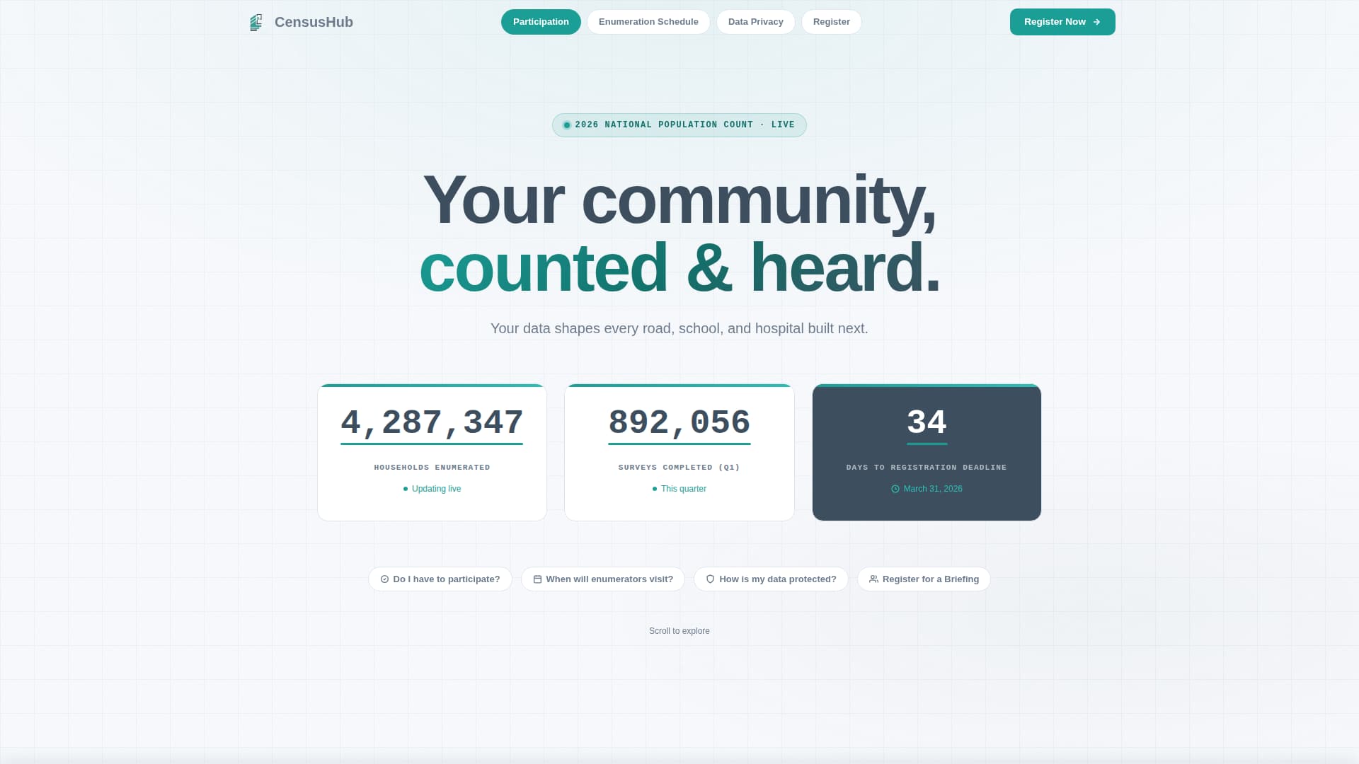 Digital Government FAQ Website Template