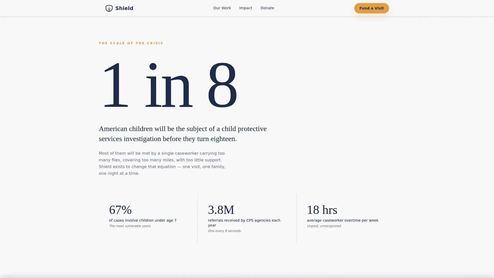 Shield — Safeguard Child Welfare Landing Page Template