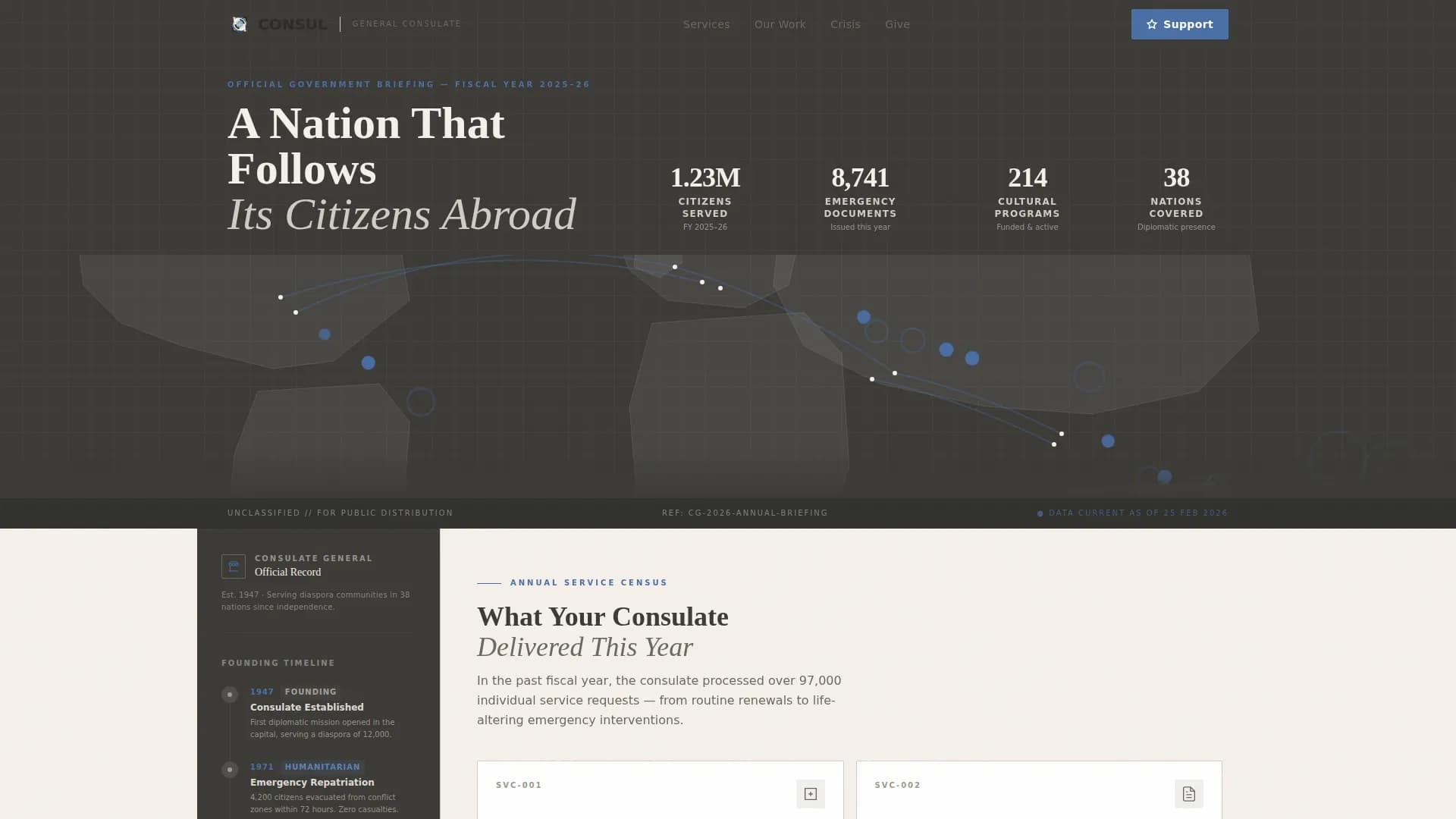 Advanced Embassy & Consulate Professional Website Template