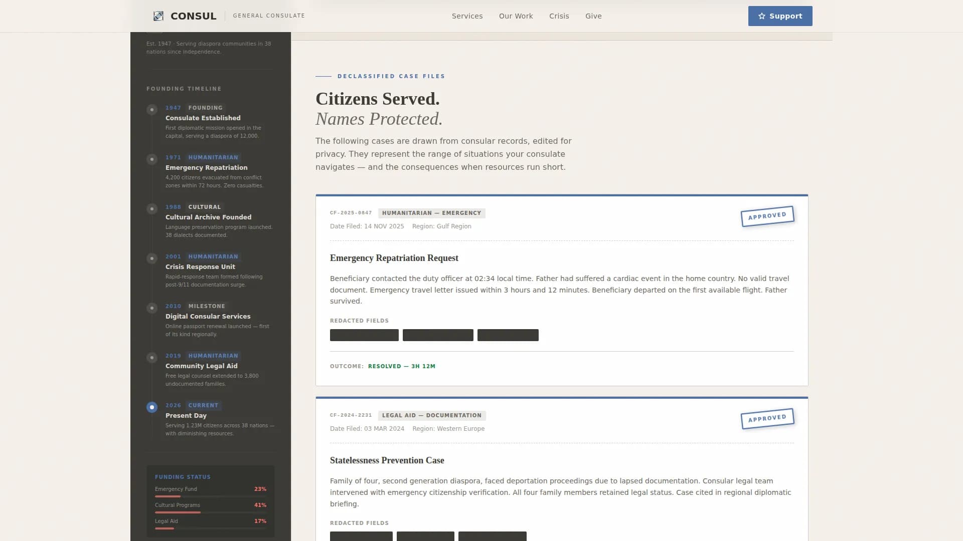 Advanced Embassy & Consulate Professional Website Template