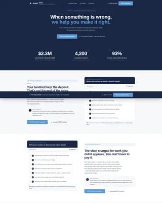 Consumer Protection Government Professional Website Template
