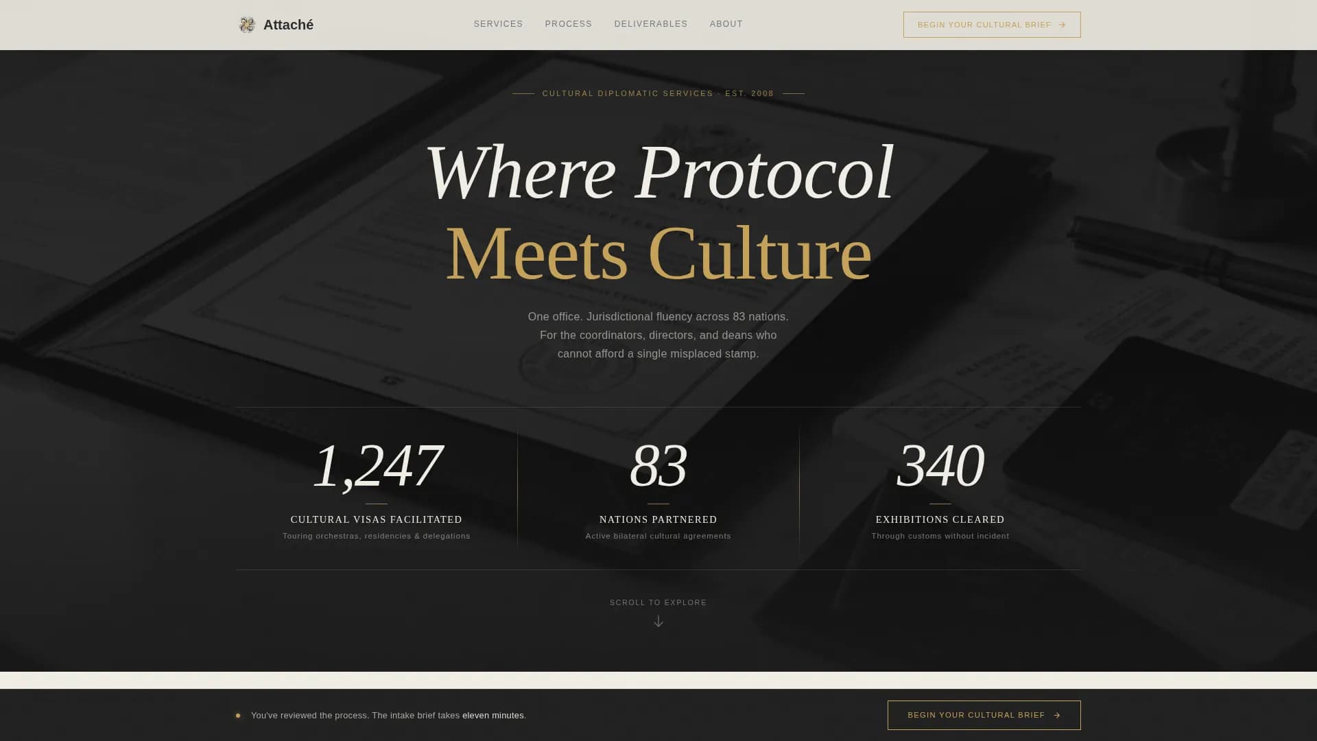 Specialist Embassy & Consulate Professional Website Template