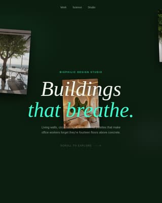 Sustainable & Green Architecture Portfolio Website Template