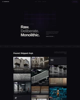 Brutalist Architecture Professional Website Template